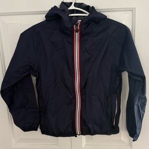 K Way Kids Windbreaker with Red and White Trim - size 8